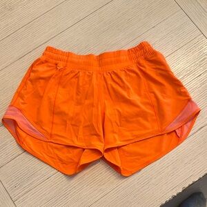 Lululemon Athletica Neon Orange Athletic Shorts